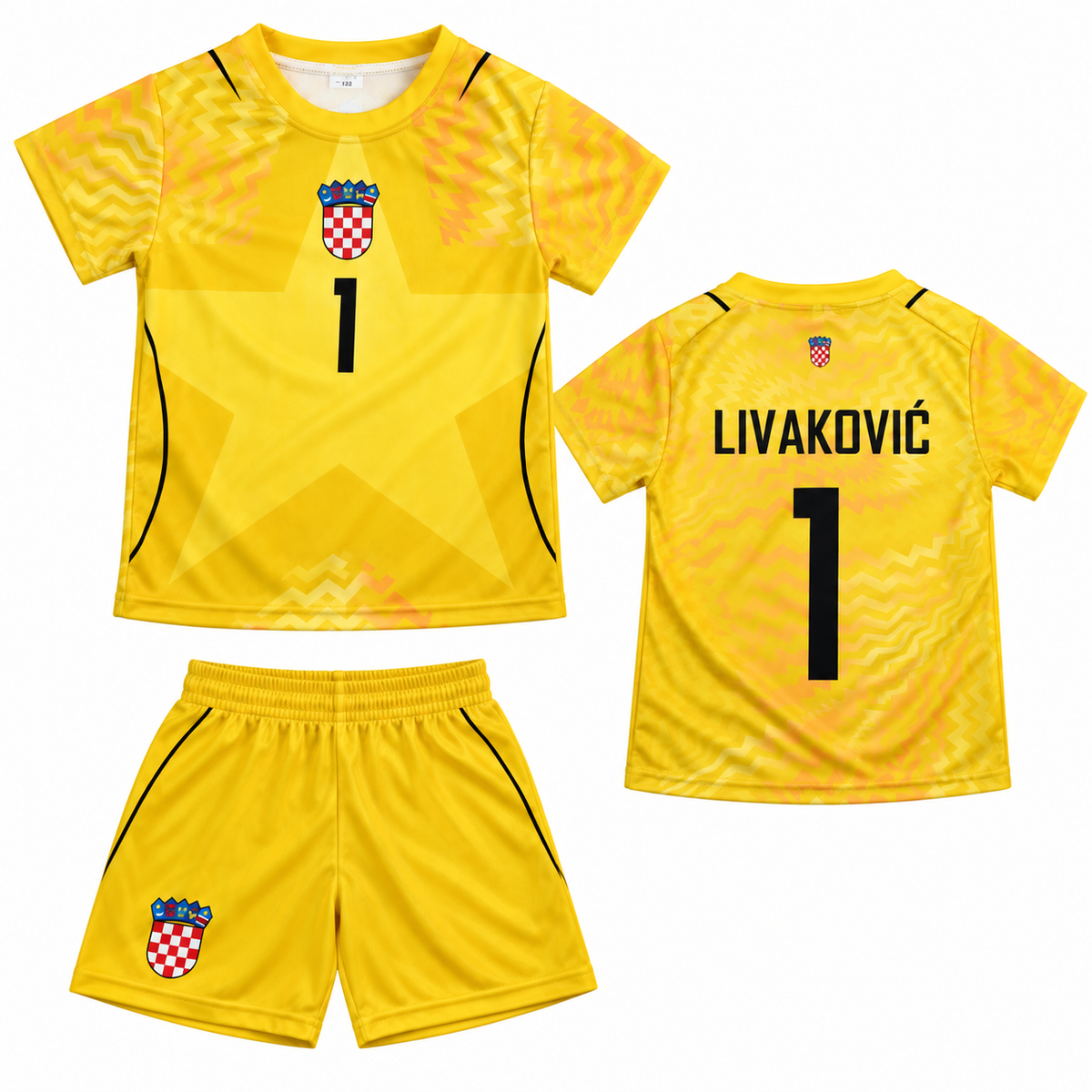 Dječji golmanski dres DOMINIK LIVAKOVIĆ Hrvatska 1