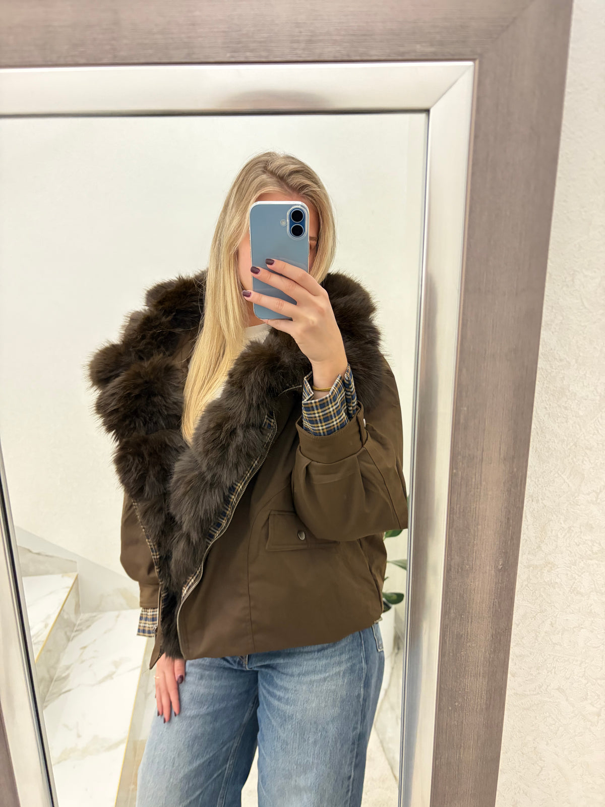 Ženska zimska jakna Bianca Fur Bomber