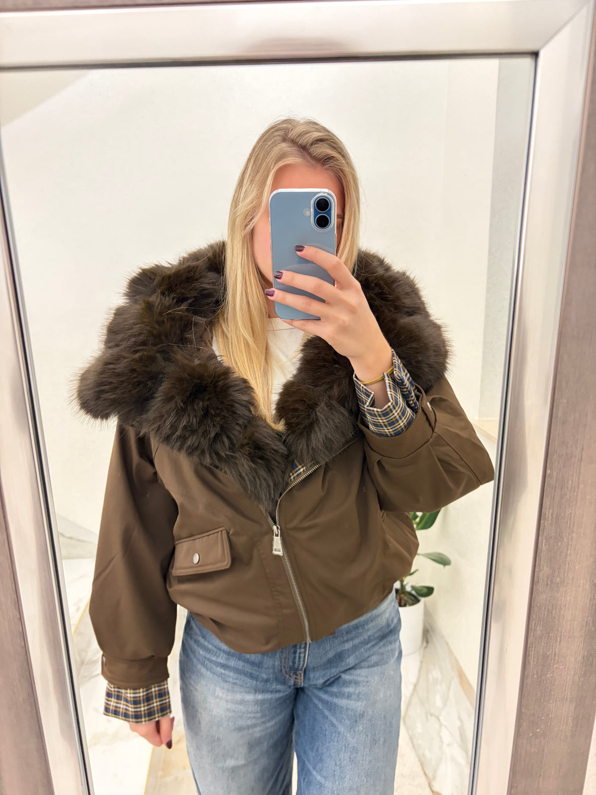 Ženska zimska jakna Bianca Fur Bomber