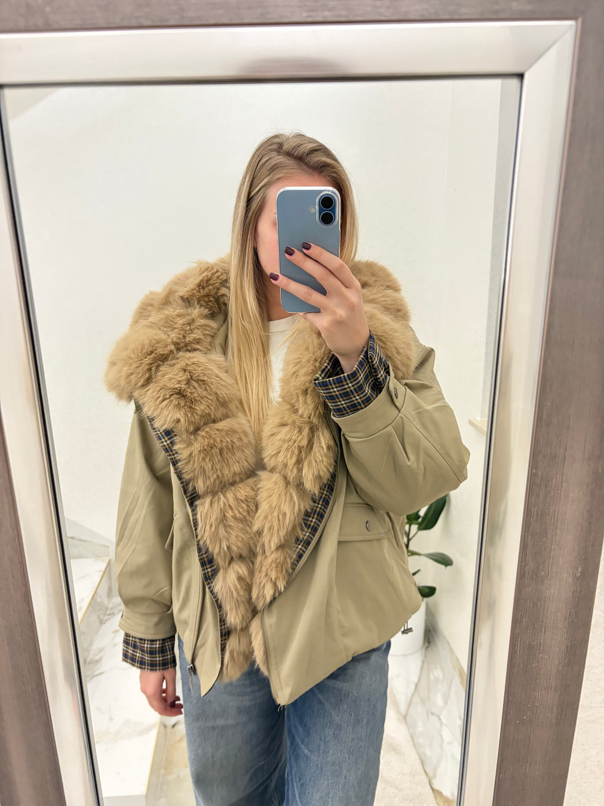 Ženska zimska jakna Bianca Fur Bomber