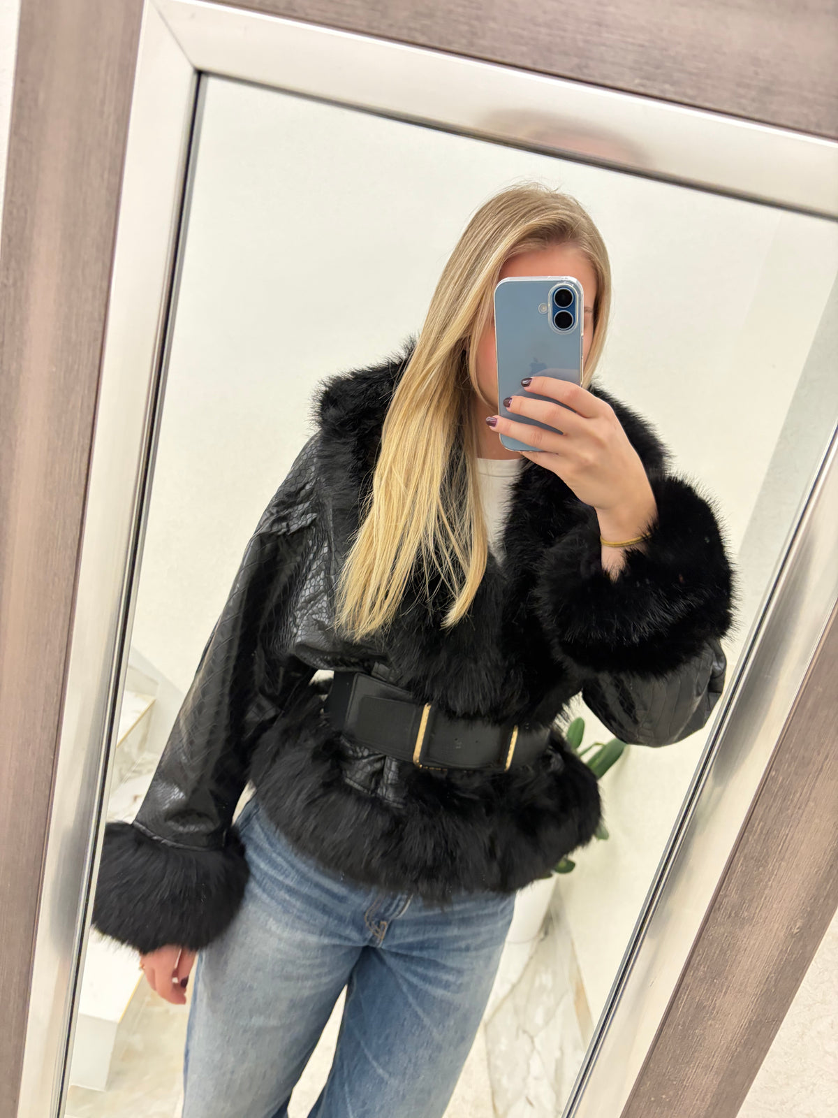 Ženska jakna s krznom Isabella Fur Jacket