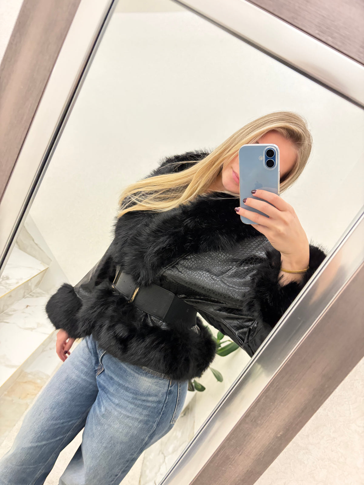 Ženska jakna s krznom Isabella Fur Jacket