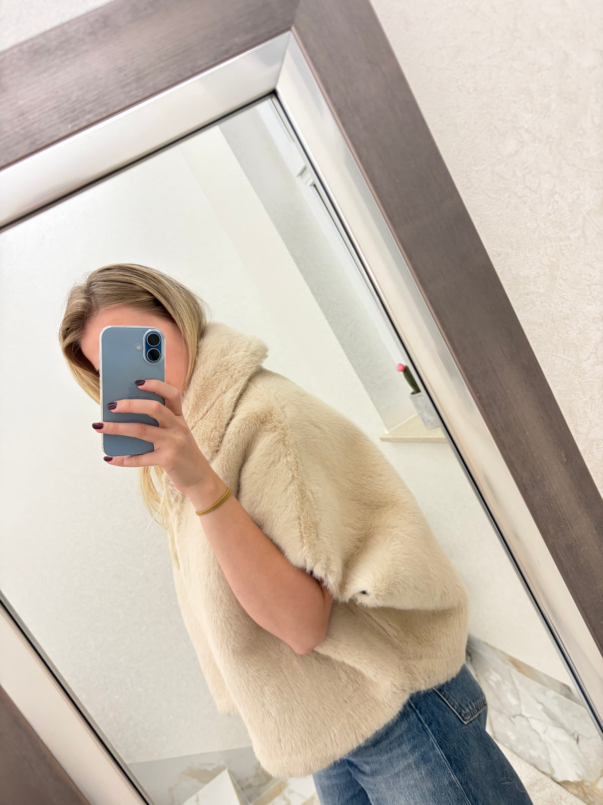 Elena Reversible Fur Vest - dvostrani ženski prsluk
