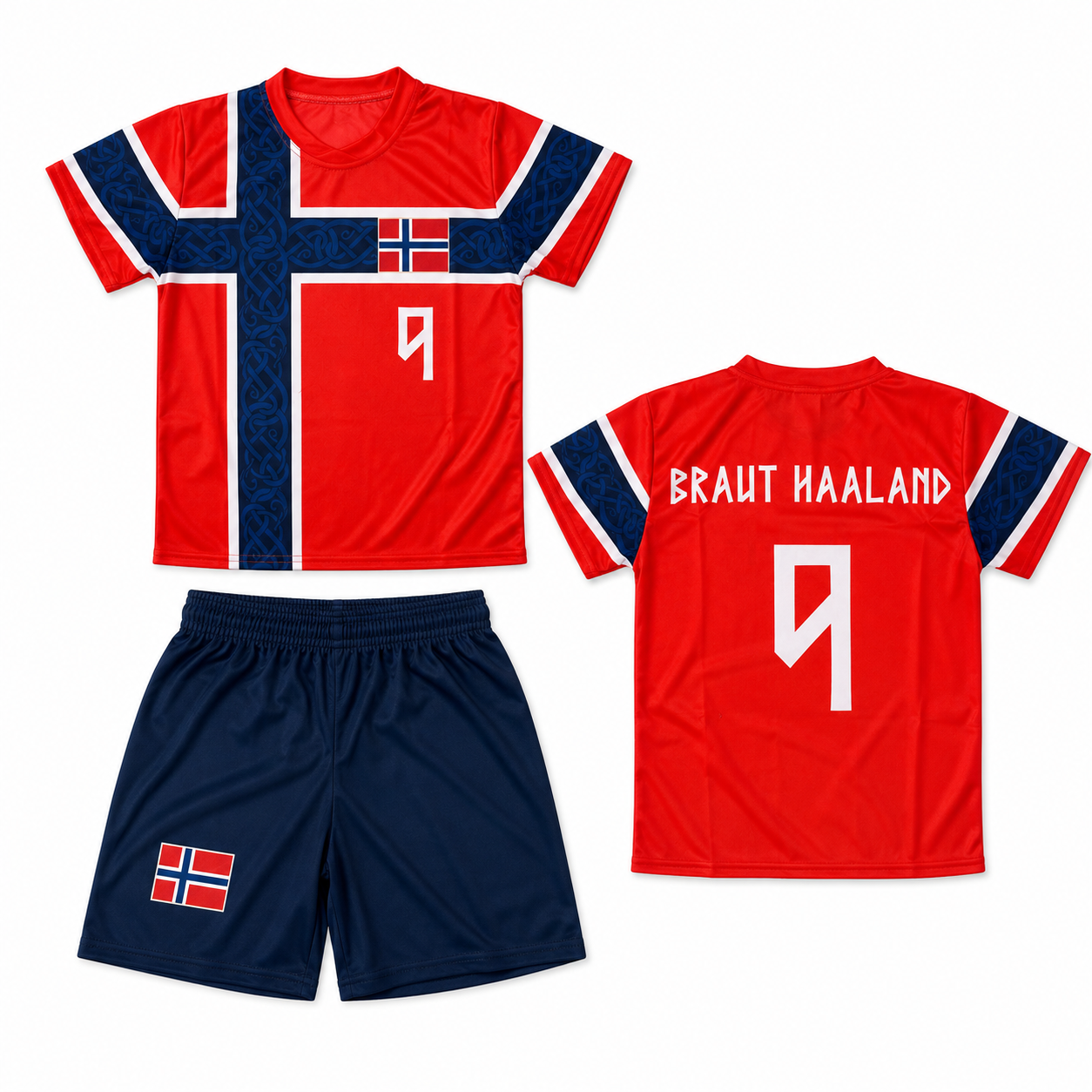 Dječji dres ERLING BRAUT HAALAND – Norveška 9