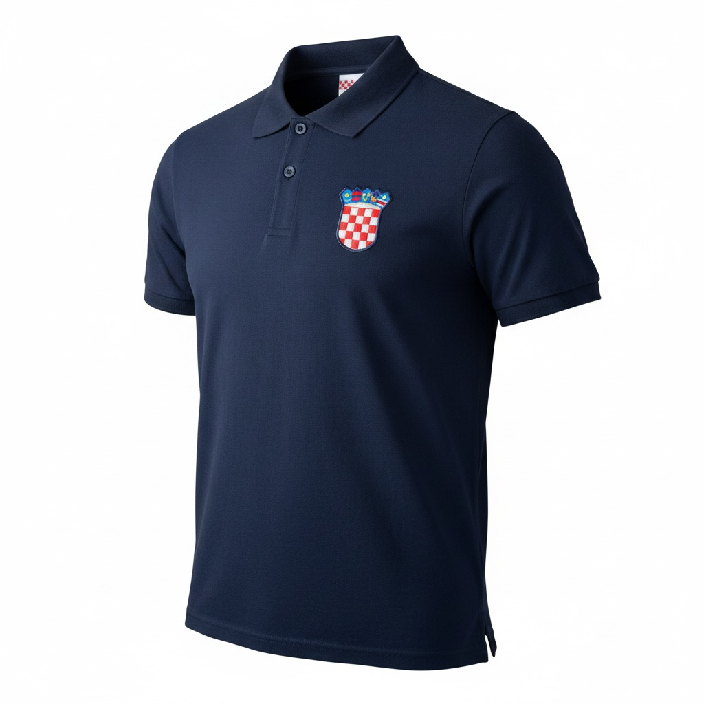 Hrvatska Polo Majica s Vezenim Grbom