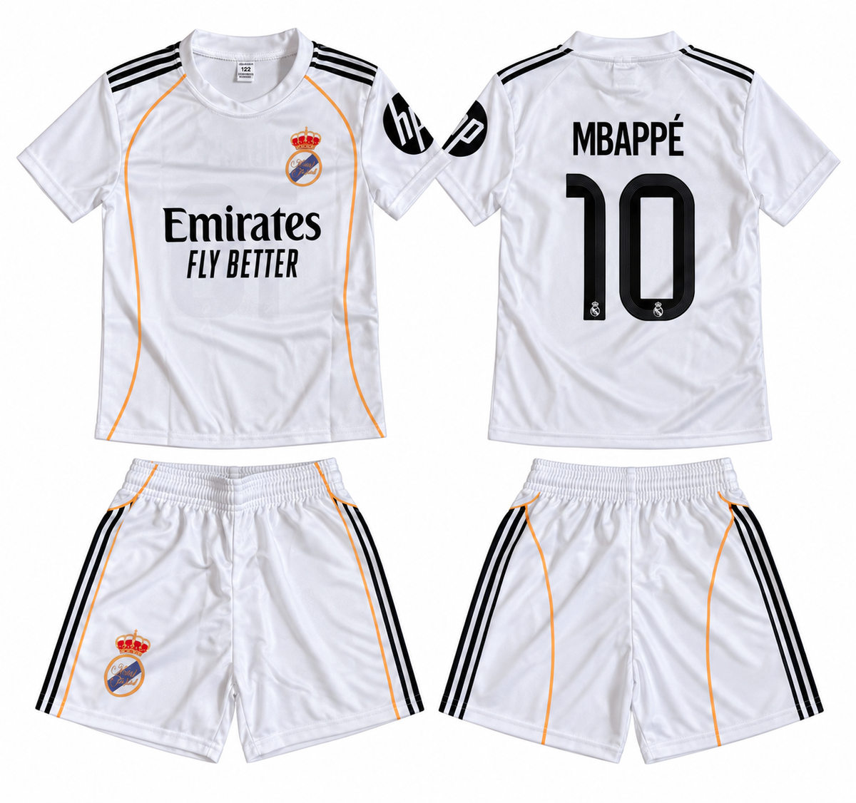 Dres za djecu KYLIAN MBAPPÉ #10 - Real Bijeli