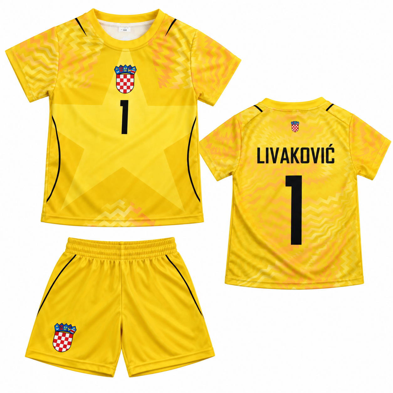 Dječji golmanski dres DOMINIK LIVAKOVIĆ Hrvatska 1