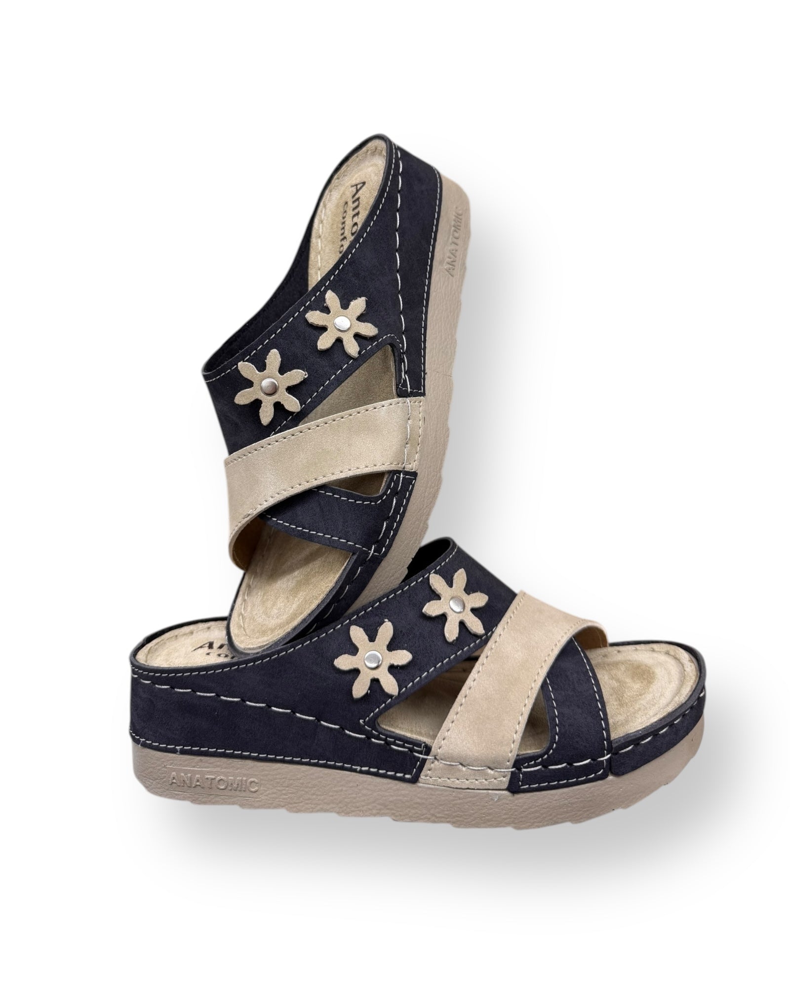 Ženske anatomske natikača - 2 Flowers