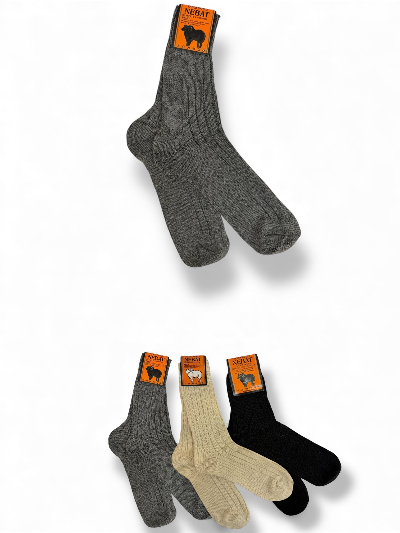 Tople vunene čarape NEBAT - 3 para