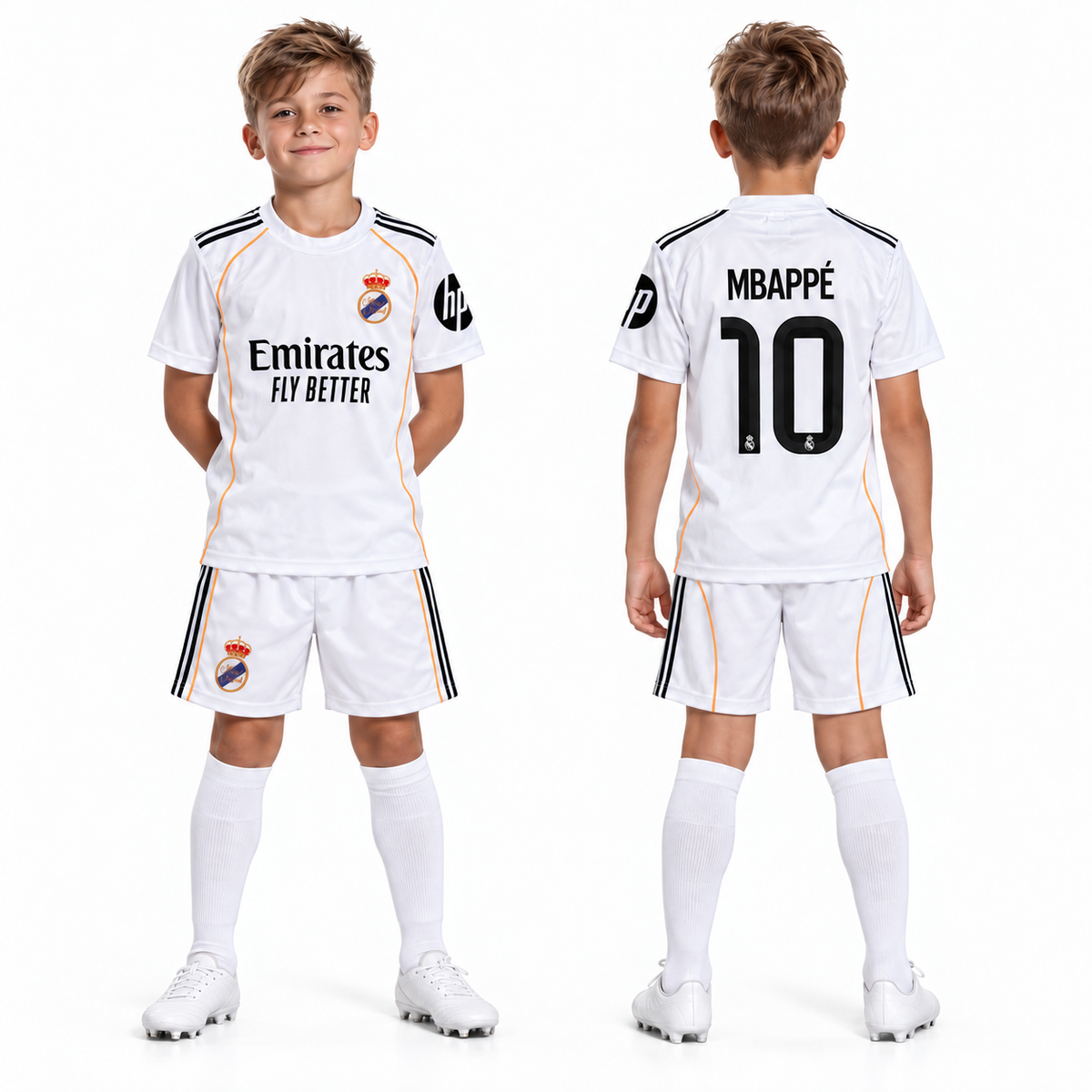 Dres za djecu KYLIAN MBAPPÉ #10 - Real Bijeli