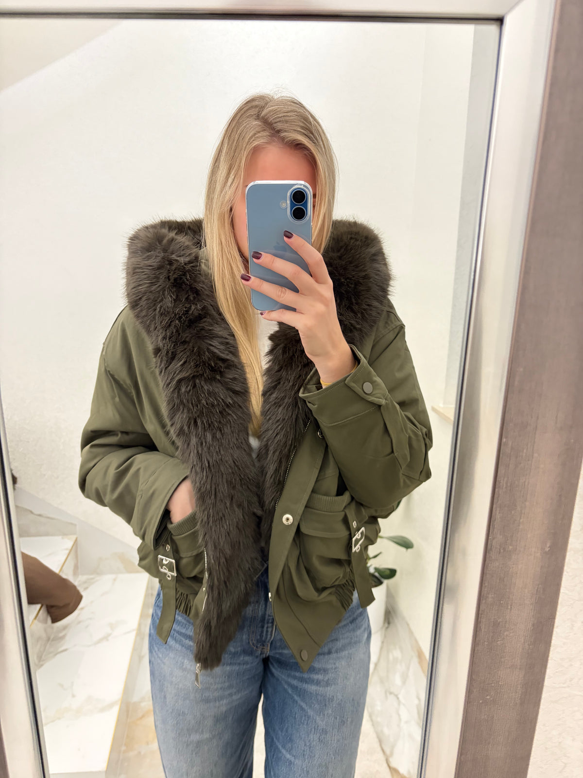 Ženska zimska jakna s krznom Siena Luxe