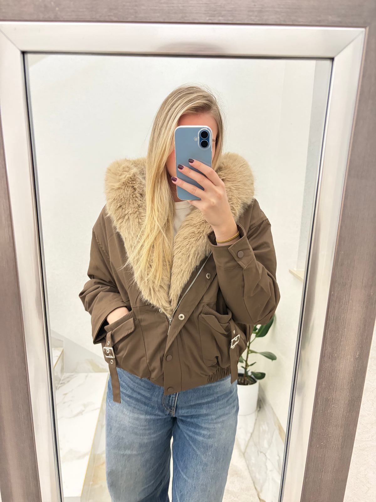 Ženska zimska jakna s krznom Siena Luxe
