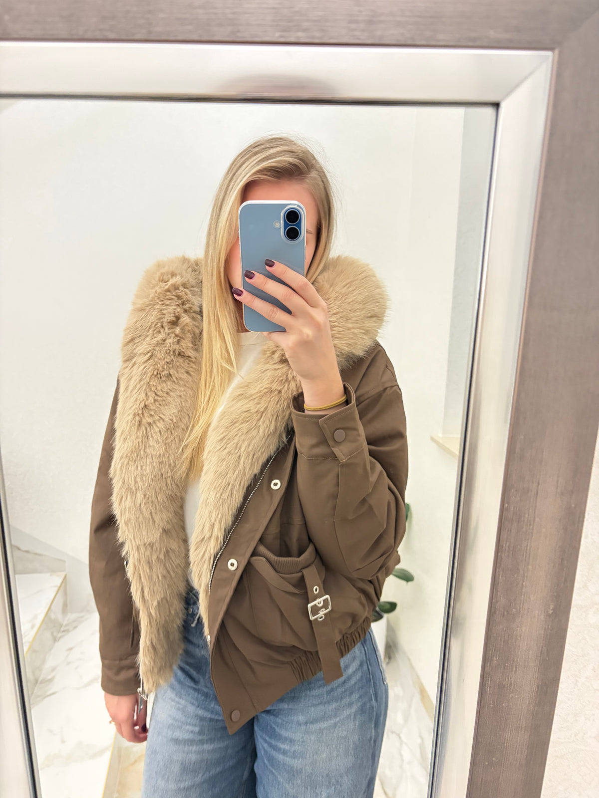 Ženska zimska jakna s krznom Siena Luxe