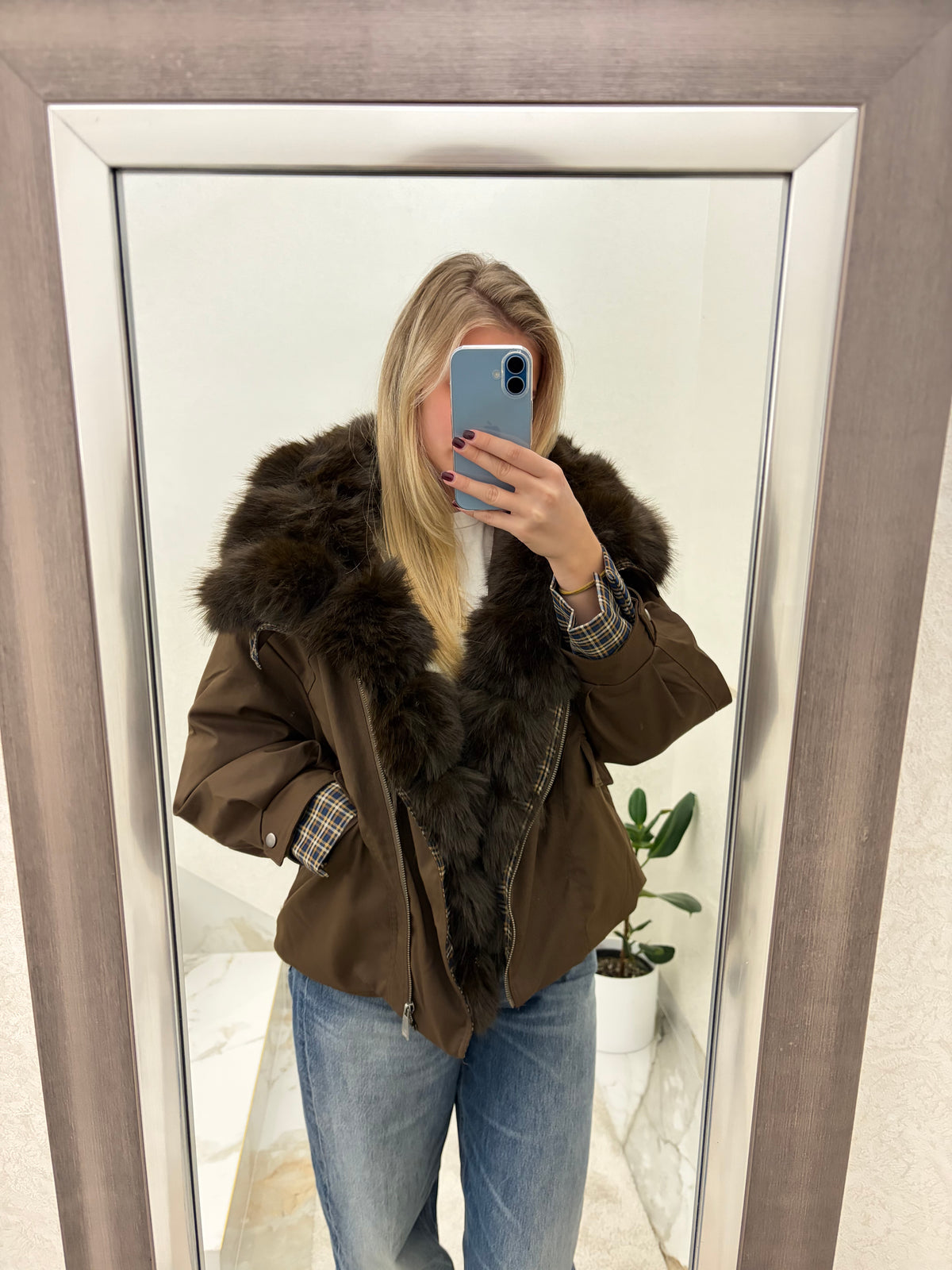 Ženska zimska jakna Bianca Fur Bomber