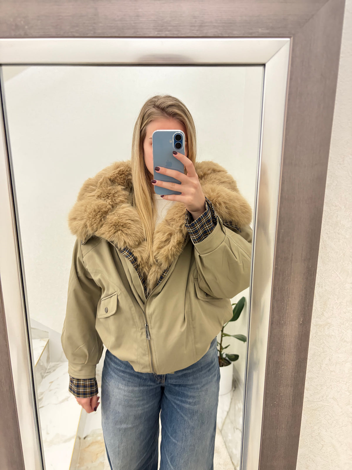Ženska zimska jakna Bianca Fur Bomber