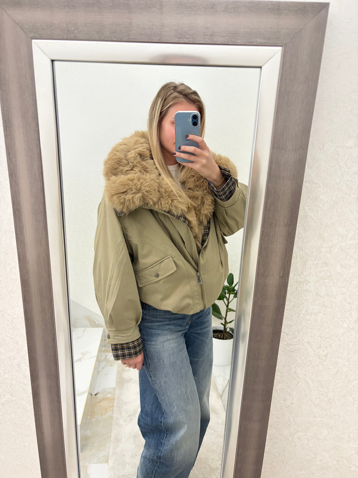 Ženska zimska jakna Bianca Fur Bomber
