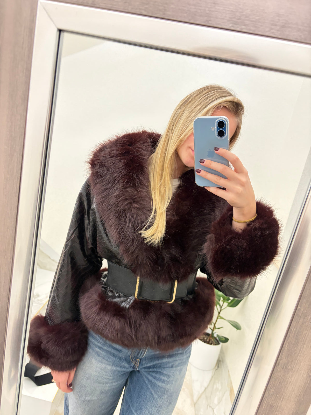 Ženska jakna s krznom Isabella Fur Jacket