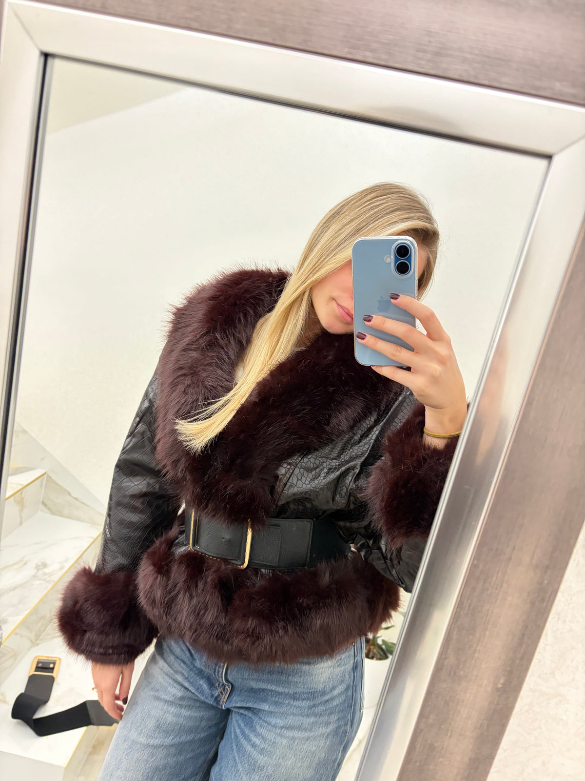 Ženska jakna s krznom Isabella Fur Jacket