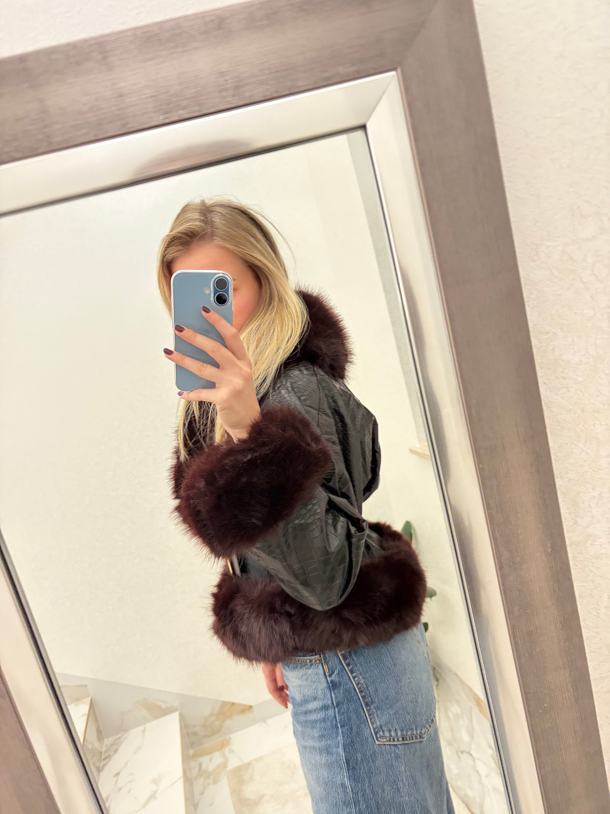 Ženska jakna s krznom Isabella Fur Jacket