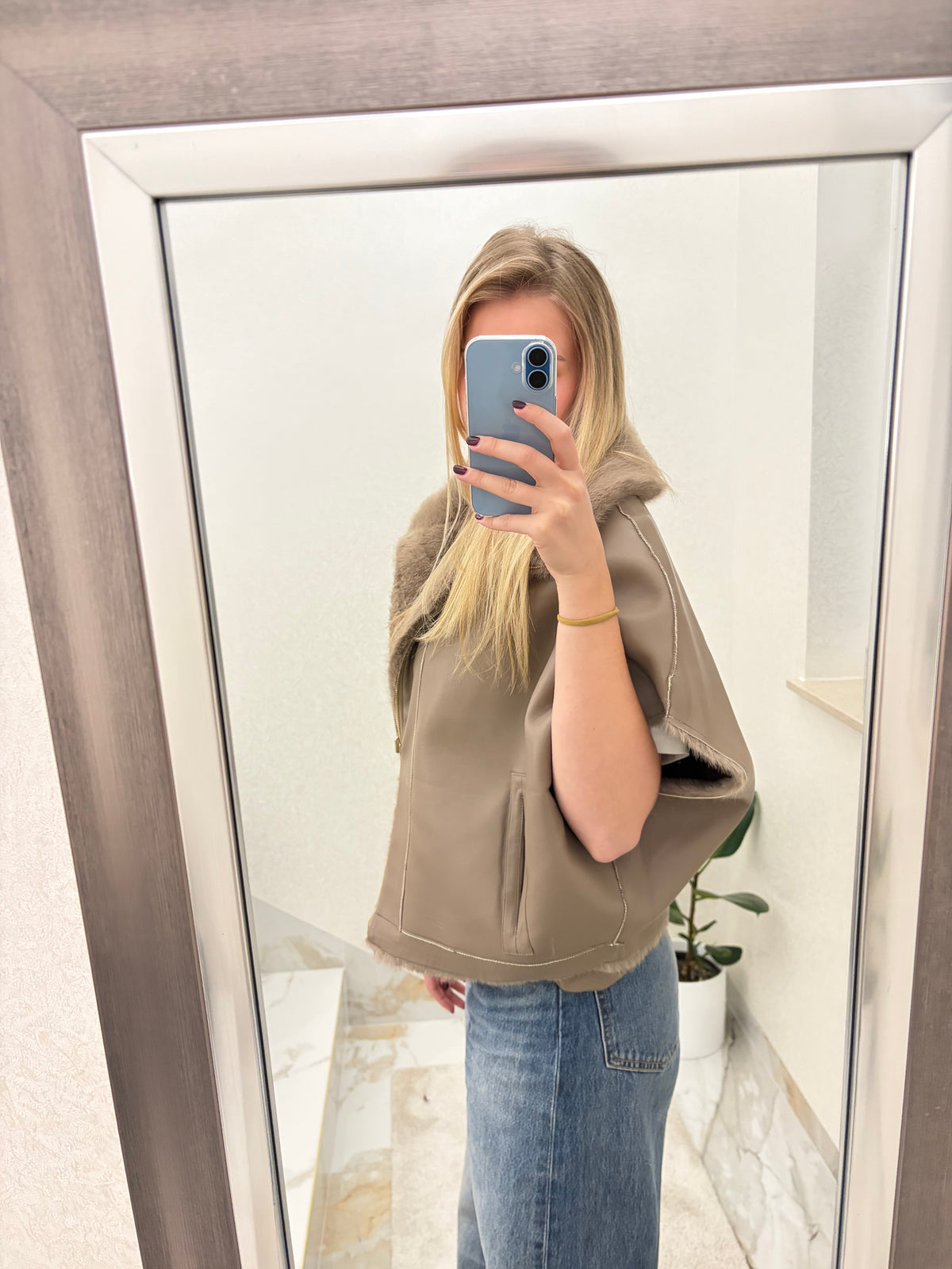 Elena Reversible Fur Vest - dvostrani ženski prsluk