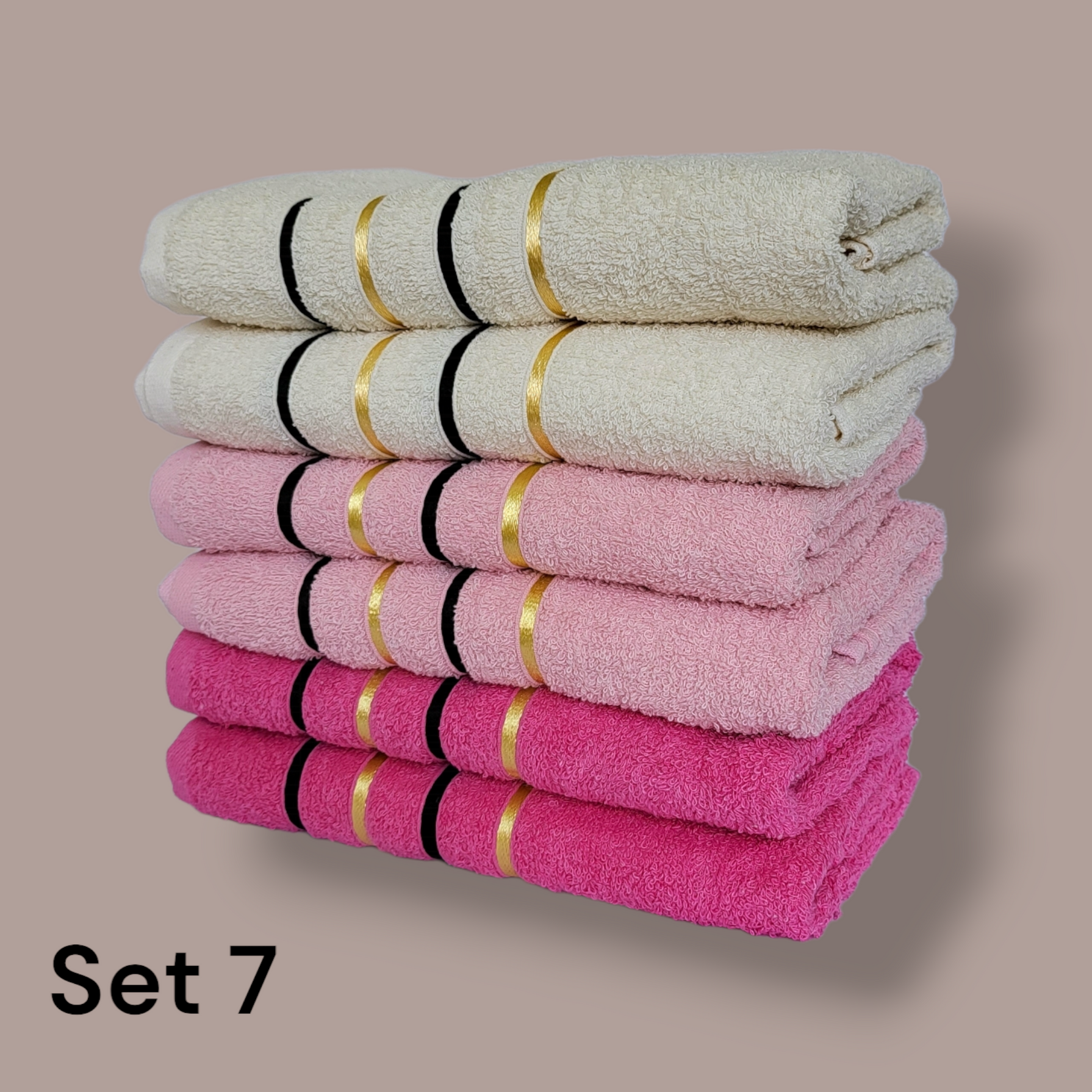 Pamučni ručnici, set od 12 komada(90cm X 50cm)