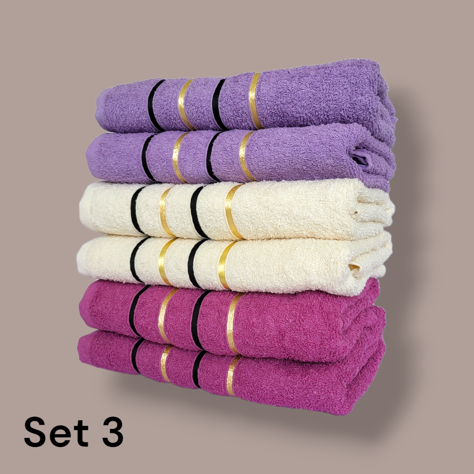 Pamučni ručnici, set od 12 komada(90cm X 50cm)