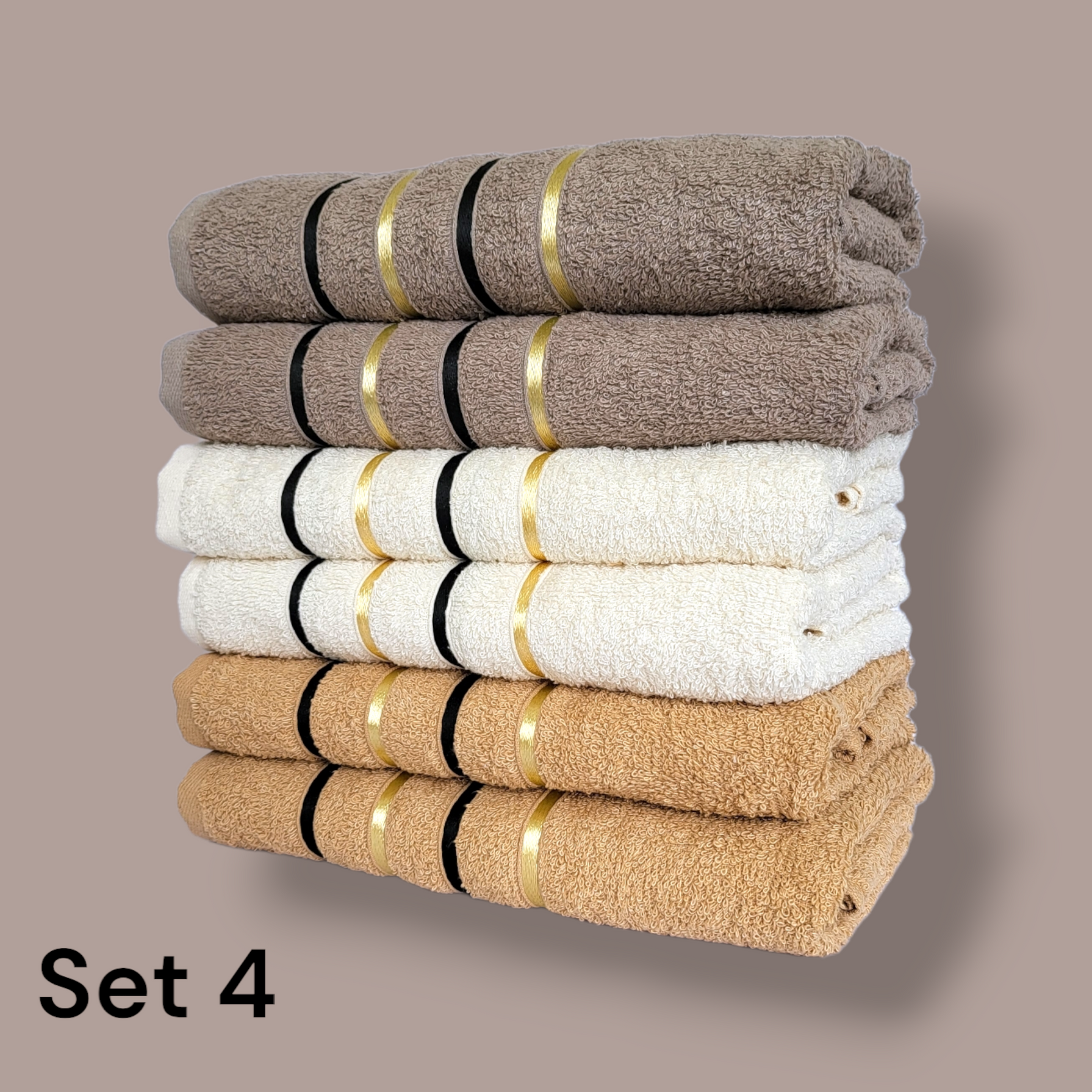 Pamučni ručnici, set od 12 komada(90cm X 50cm)