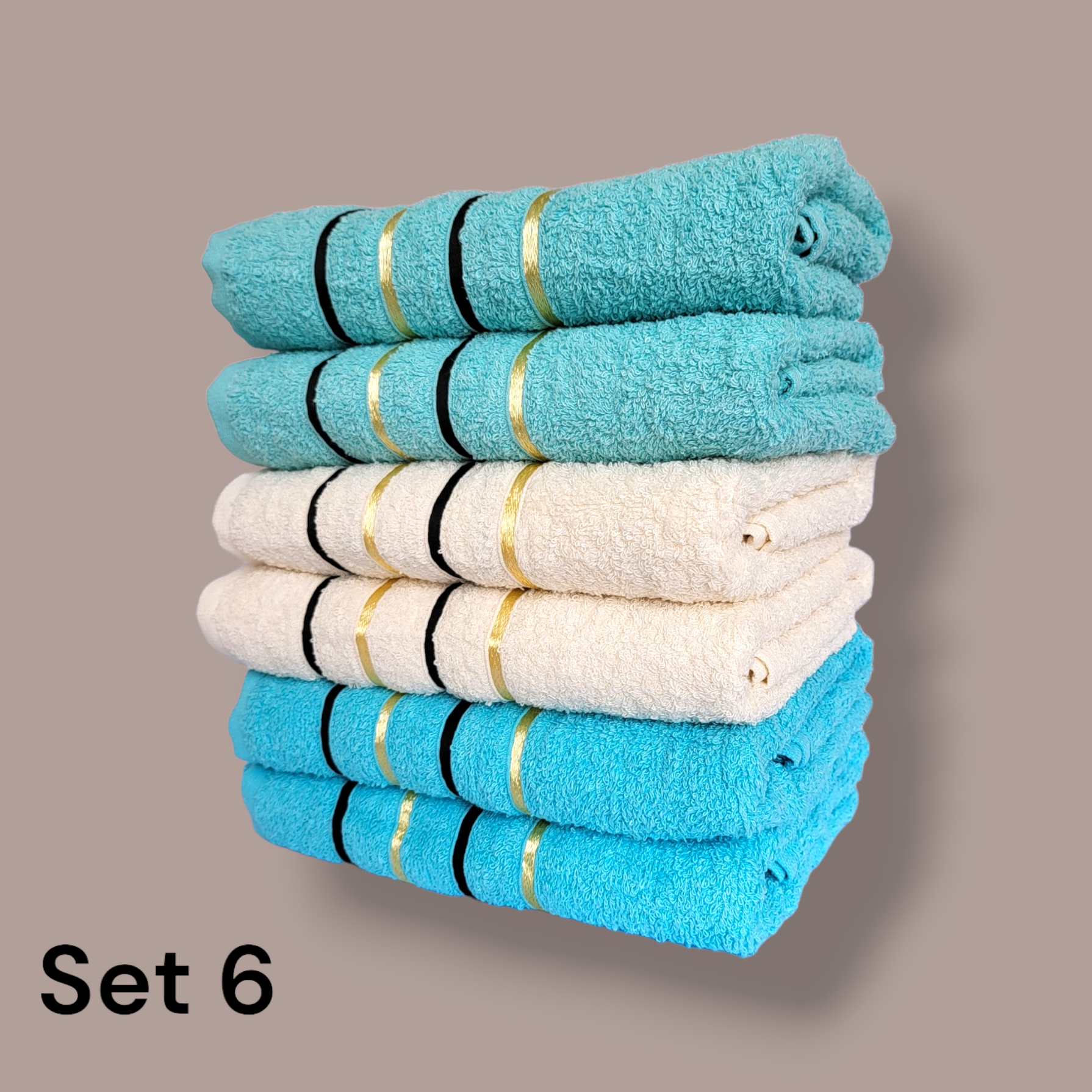 Pamučni ručnici, set od 12 komada(90cm X 50cm)