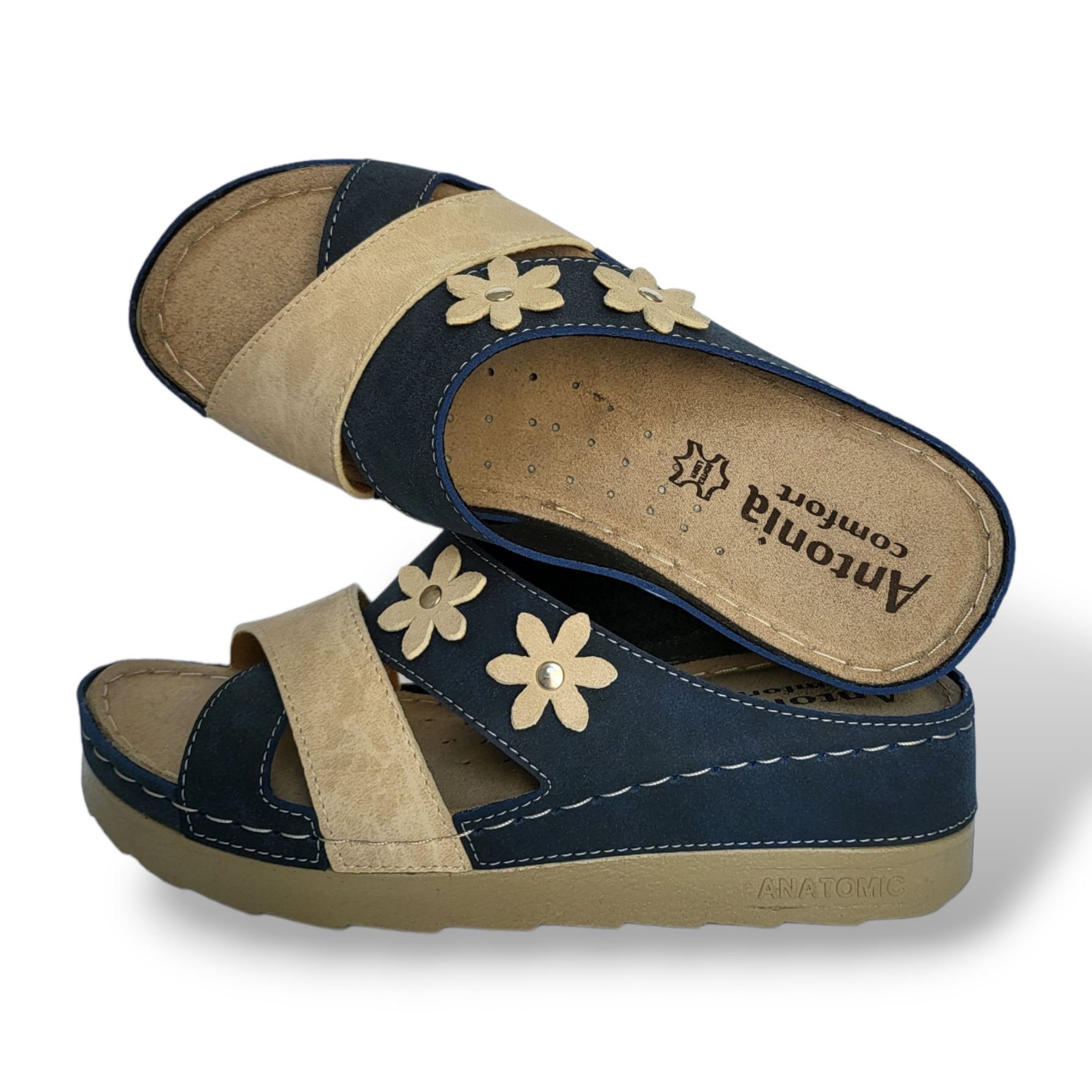 Ženske anatomske natikača - 2 Flowers