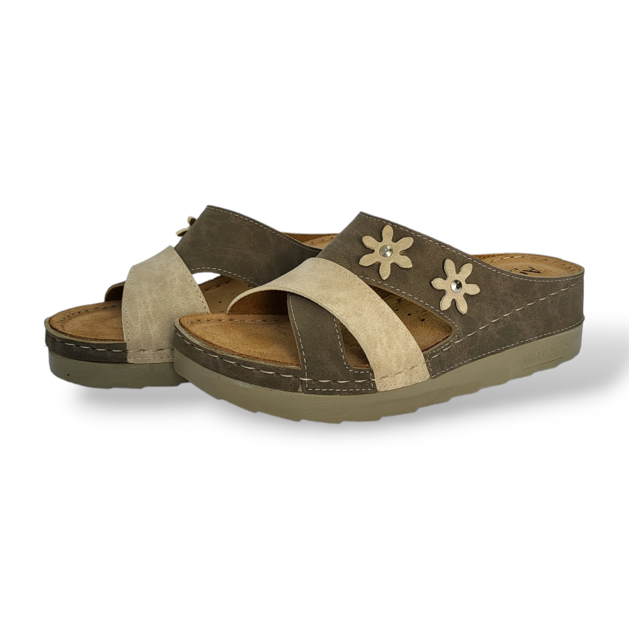 Ženske anatomske natikača - 2 Flowers