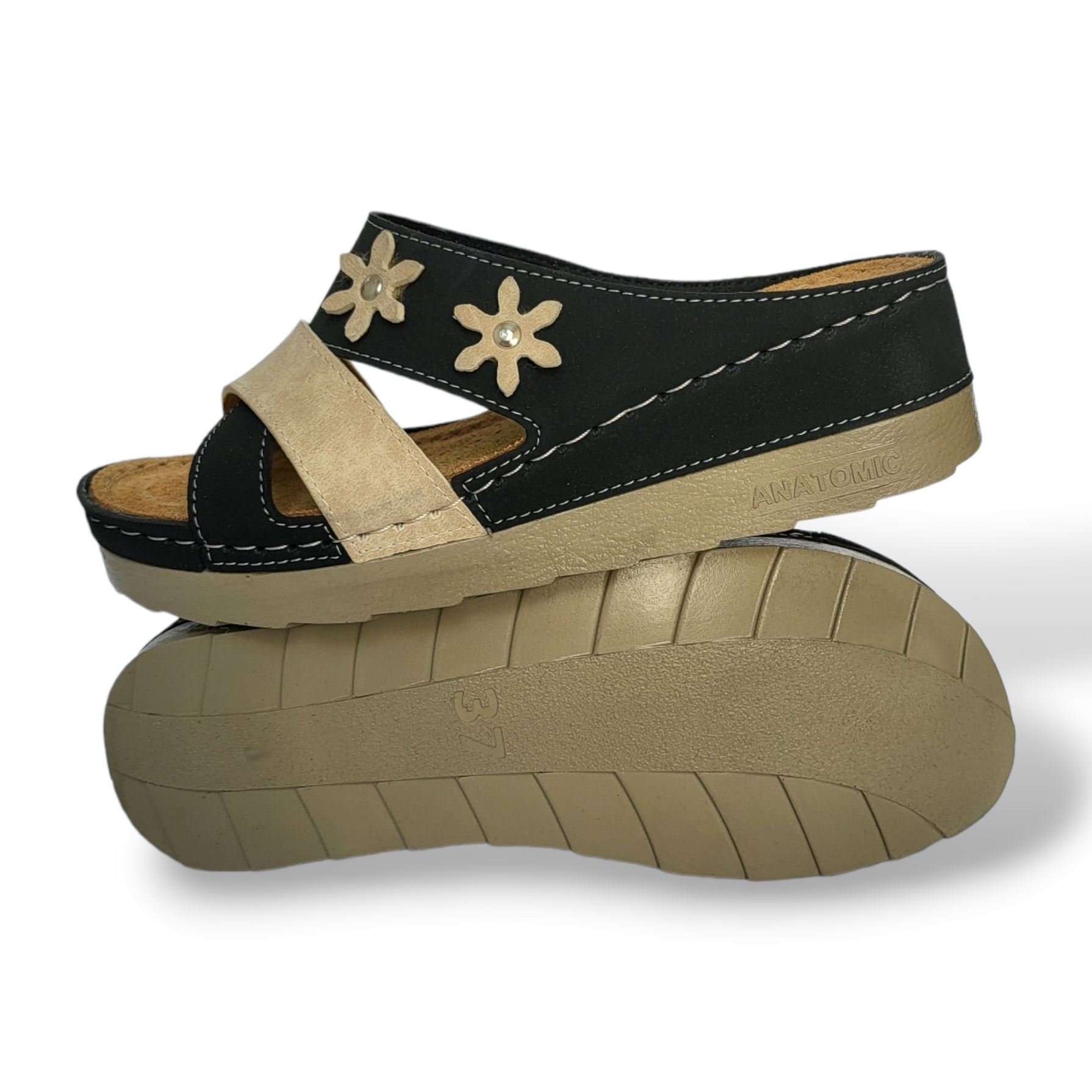 Ženske anatomske natikača - 2 Flowers