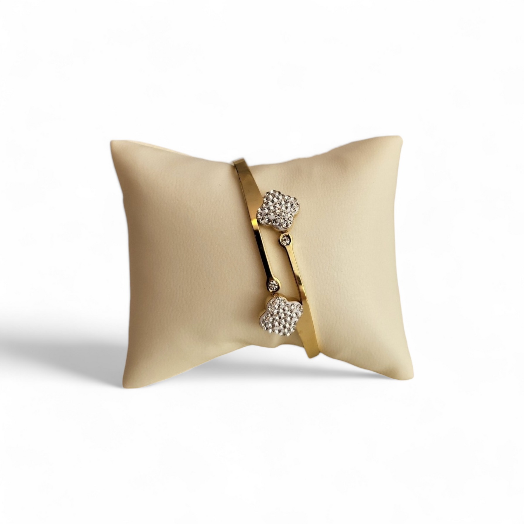 Narukvica od nehrđajućeg čelika Two Diamond Leaves