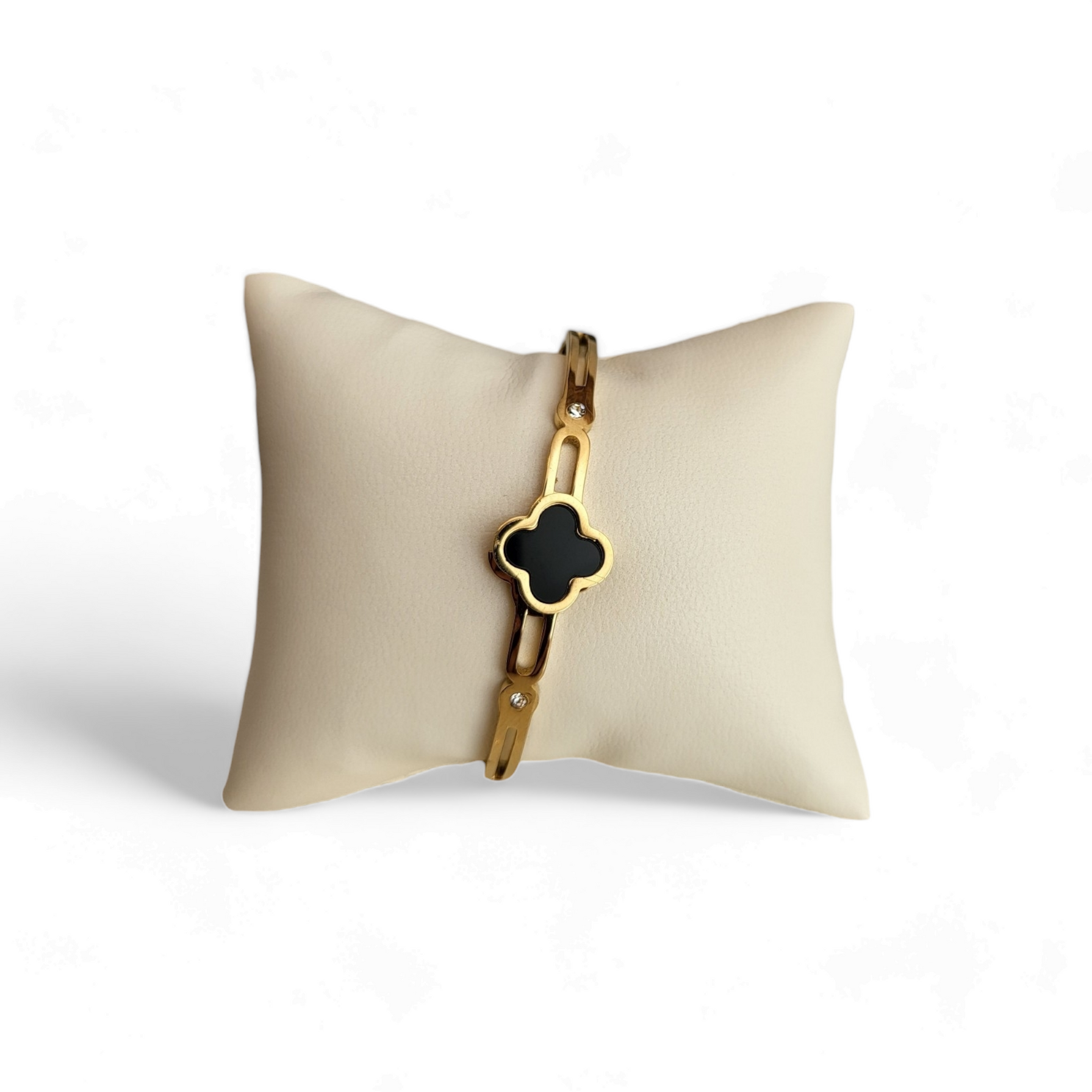 Narukvica od nehrđajućeg čelika Four-leaf clover bracelet