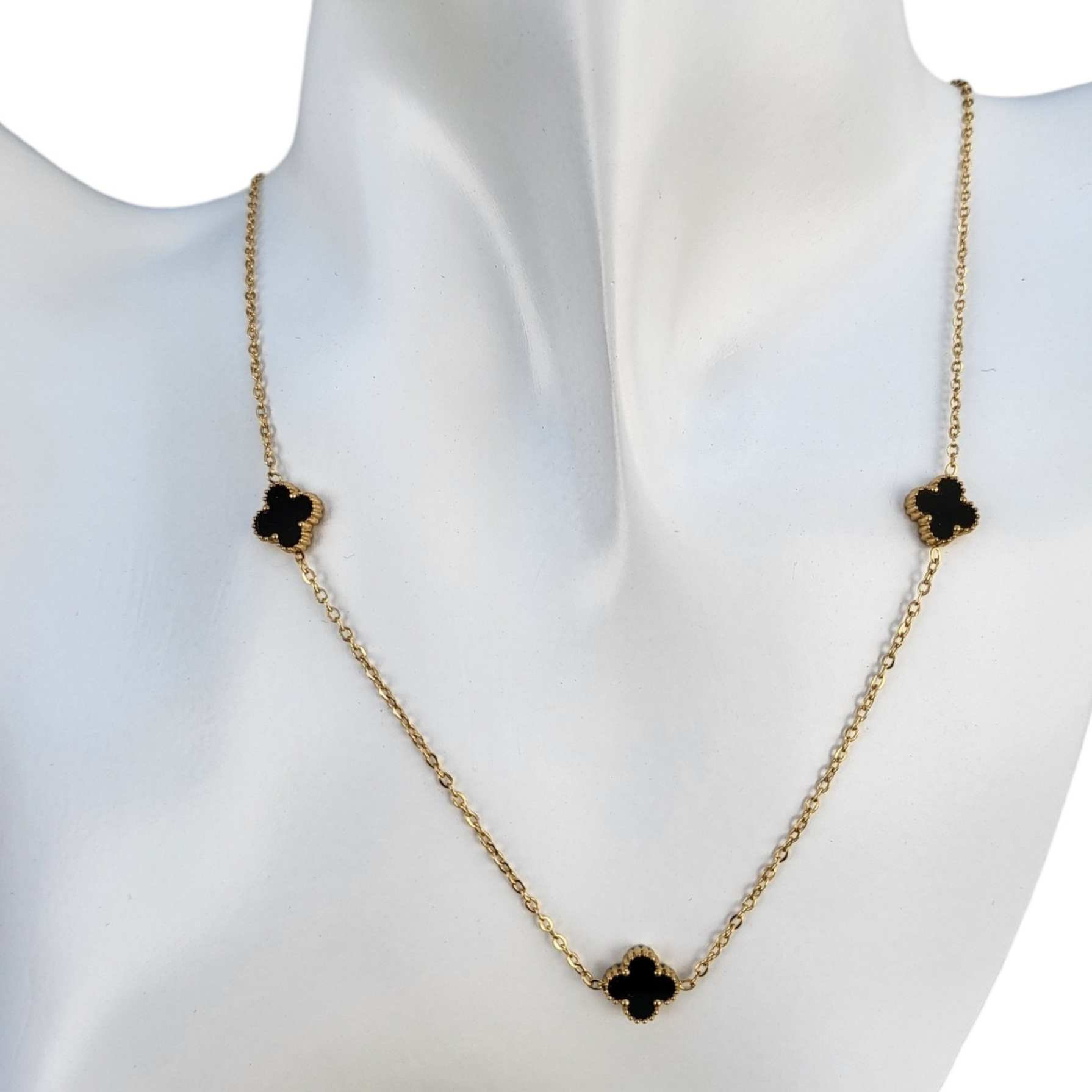 Moderne ženske ogrlice Three leaf clover