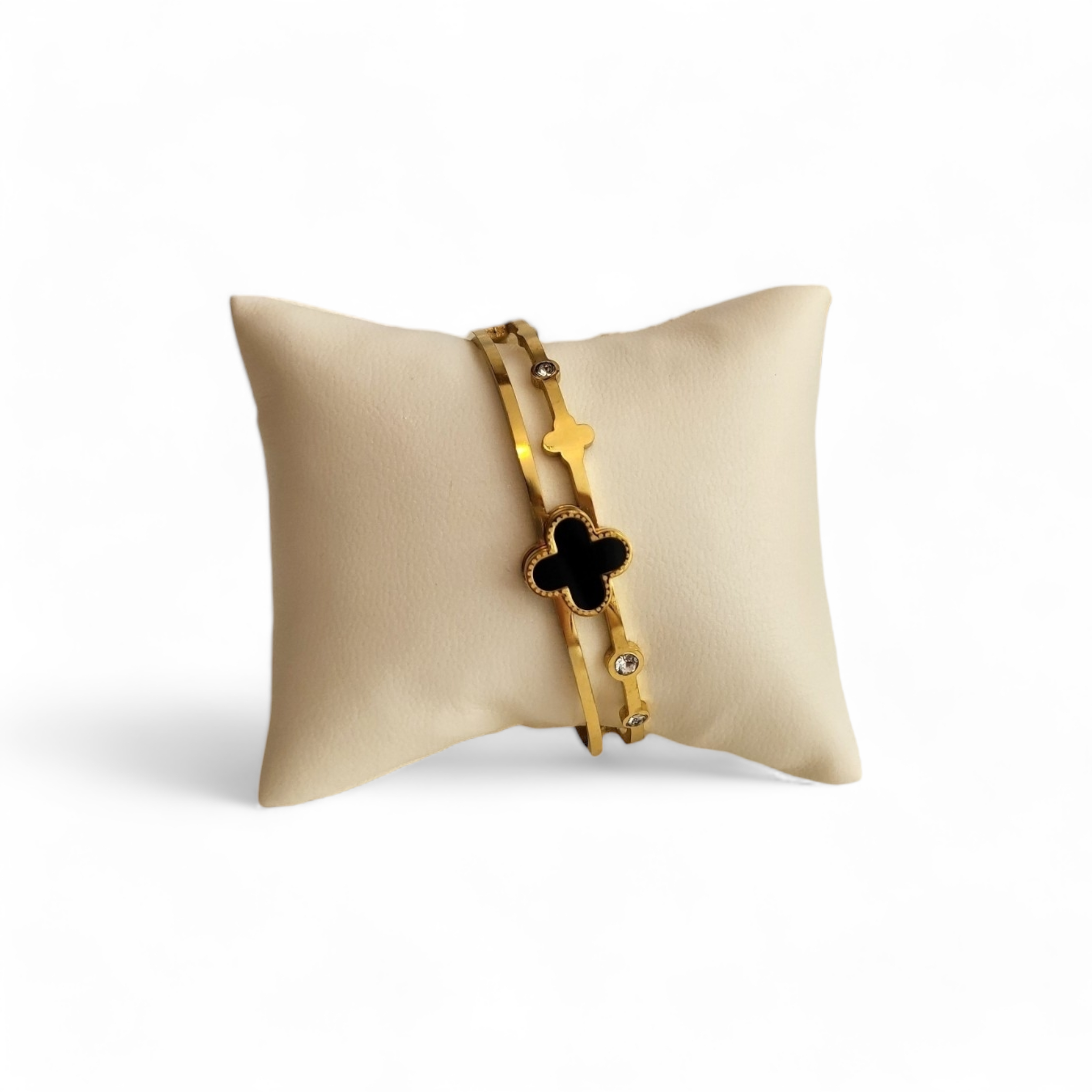 Narukvica od nehrđajućeg čelika Four-leaf clover bracelet