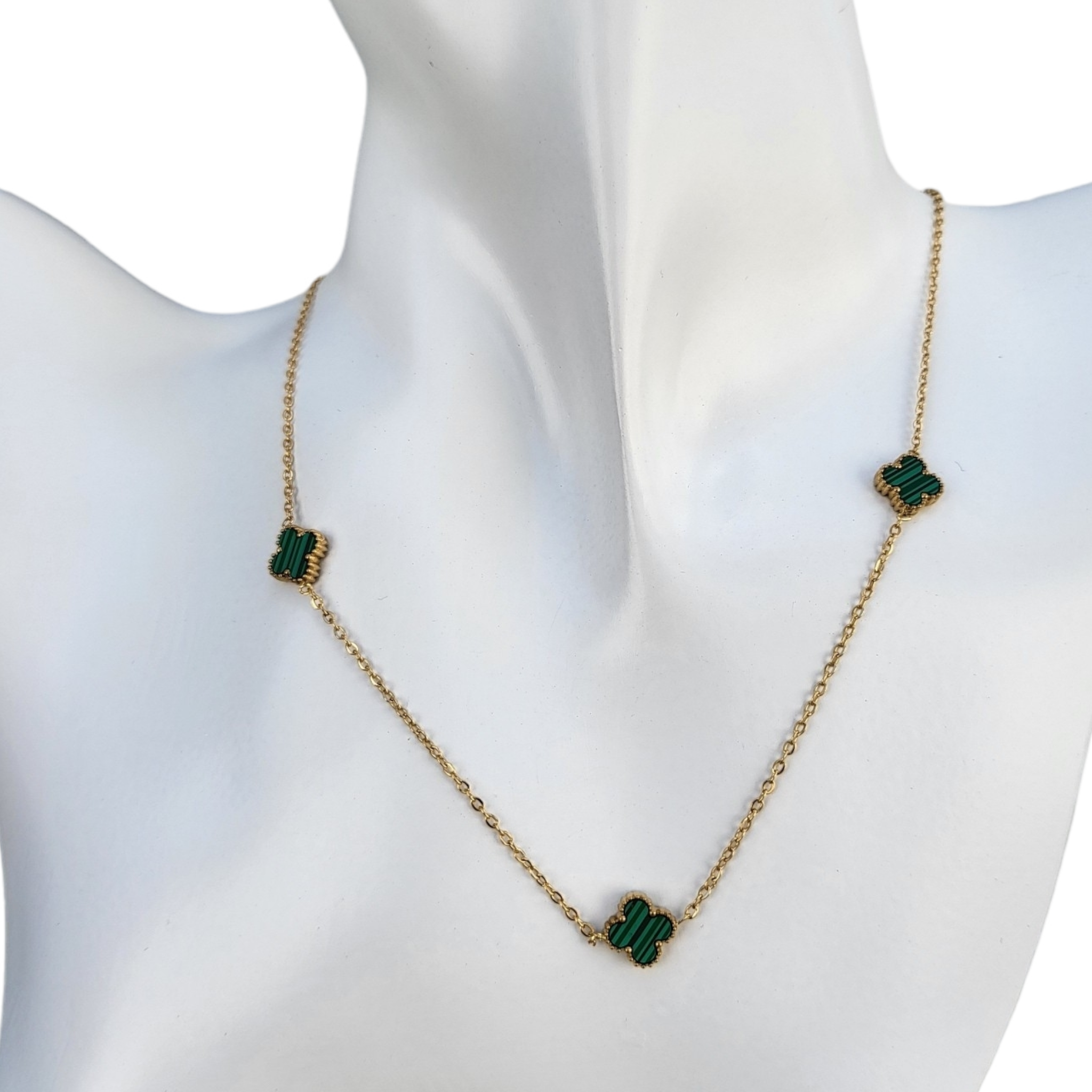 Moderne ženske ogrlice Three leaf clover