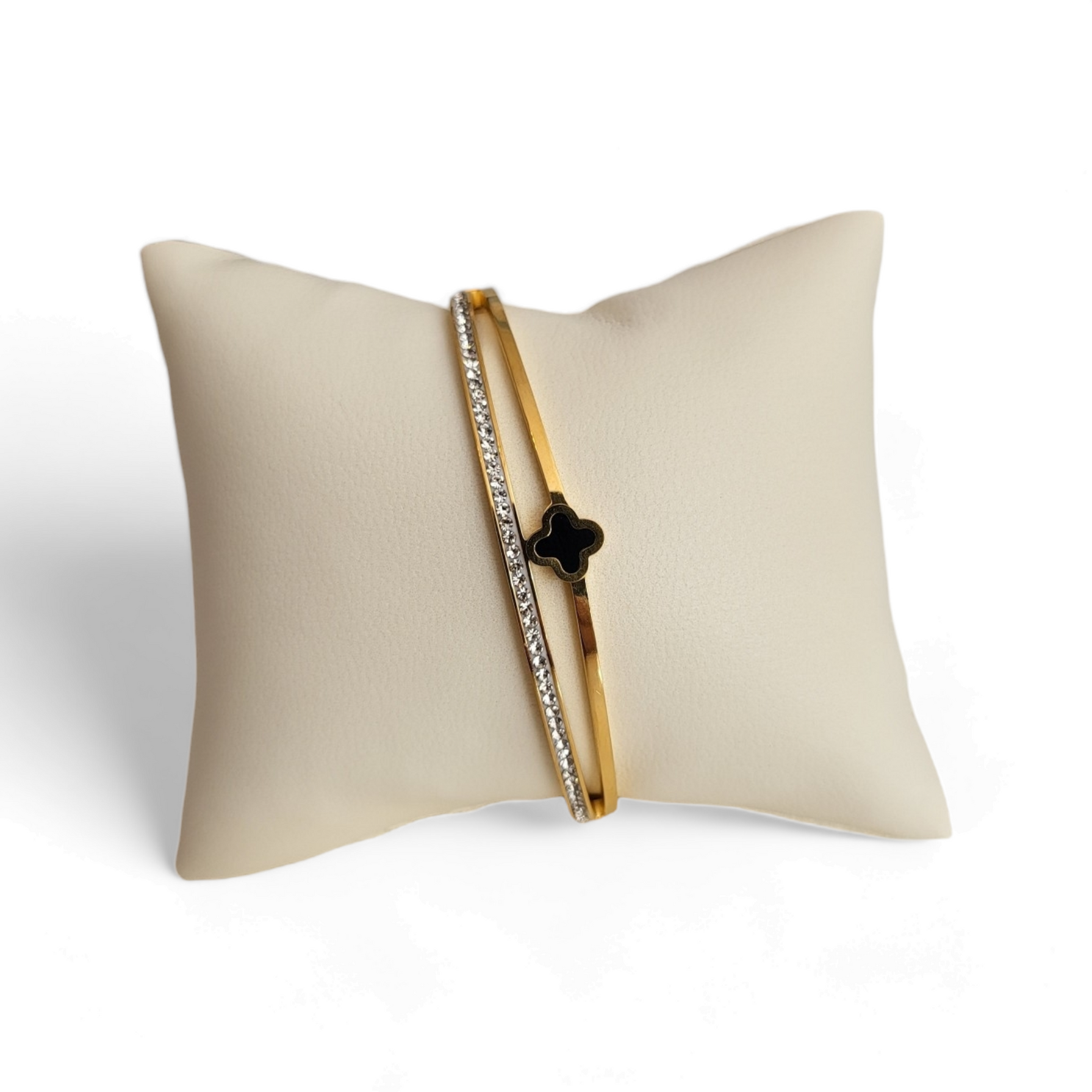 Narukvica od nehrđajućeg čelika Four-leaf clover bracelet