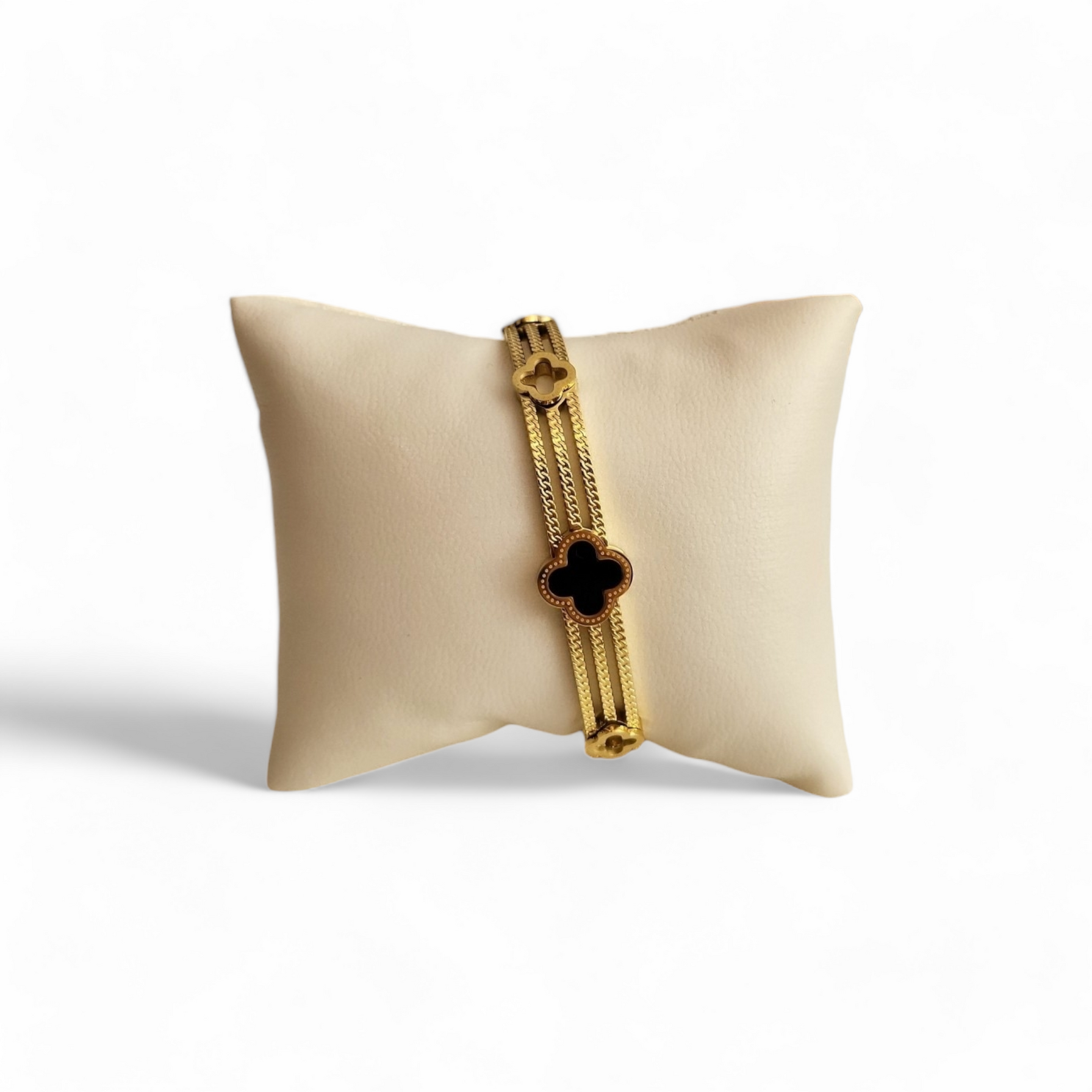 Narukvica od nehrđajućeg čelika Four-leaf clover bracelet