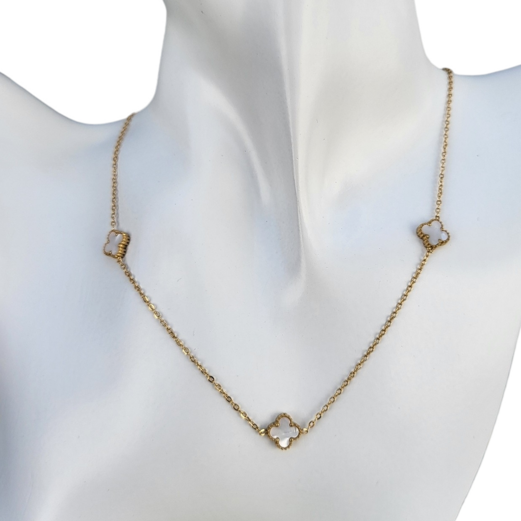 Moderne ženske ogrlice Three leaf clover